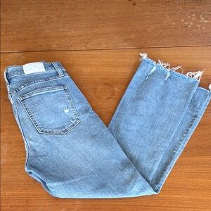 Pistola Frayed Hem Blue Jeans